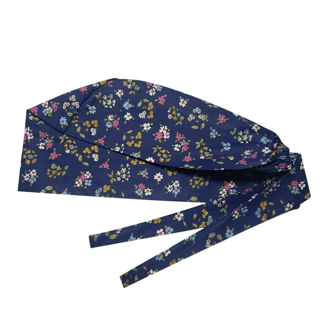 Printing Hat Breathable Beauty Salon Cap Unisex Laboratory Work Hat Adjustable Tieback Work Cap