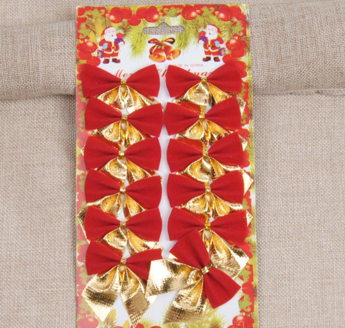 Grote kerststrik rode strik decoratie kerstboom decoratie kerstversiering jaar festival feest huis bruiloft decoratie: Goud en rood