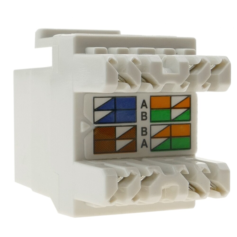 Bematik-Keystone RJ45 Vrouwelijke Om TB110 Cat.5e Utp Wit