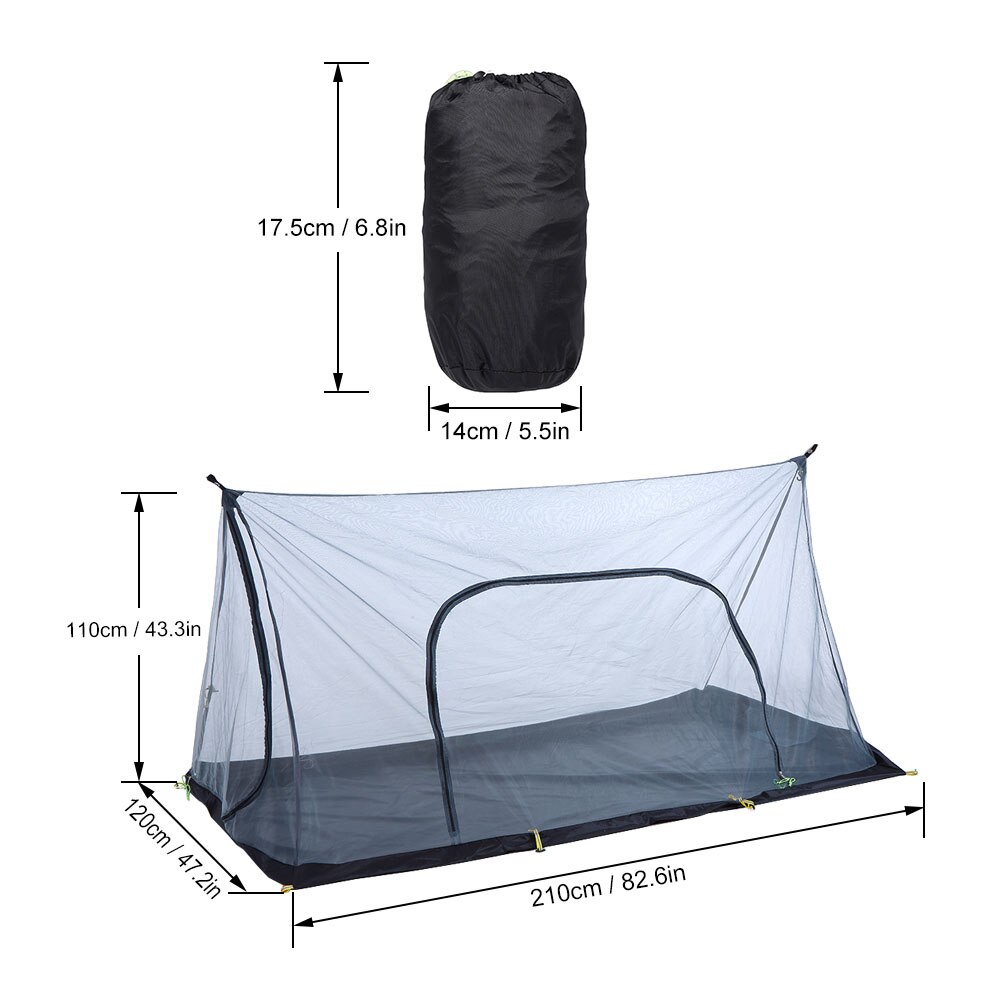 Outdoor Camping Tent Ultralight Mesh Mosquito Tent Waterproof Folding Insect Repellent Net Tents Guard for Fishing Hiking Picnic