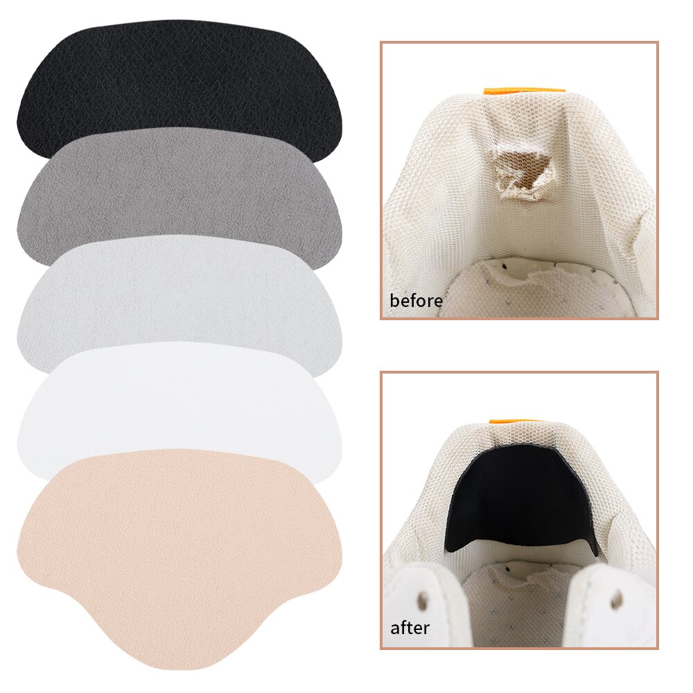 Patch de réparation de chaussures, 4 pièces, semelles intérieures, tampons autocollants, trou de talon de chaussure, semelles adhésives pour réparation de chaussures de Sport, soins des pieds