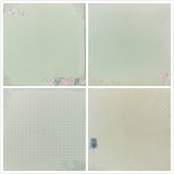 KSCRAFT 12pcs 6" Single-side Printed flowers pattern papercraft art paper handmade scrapbooking kit set book