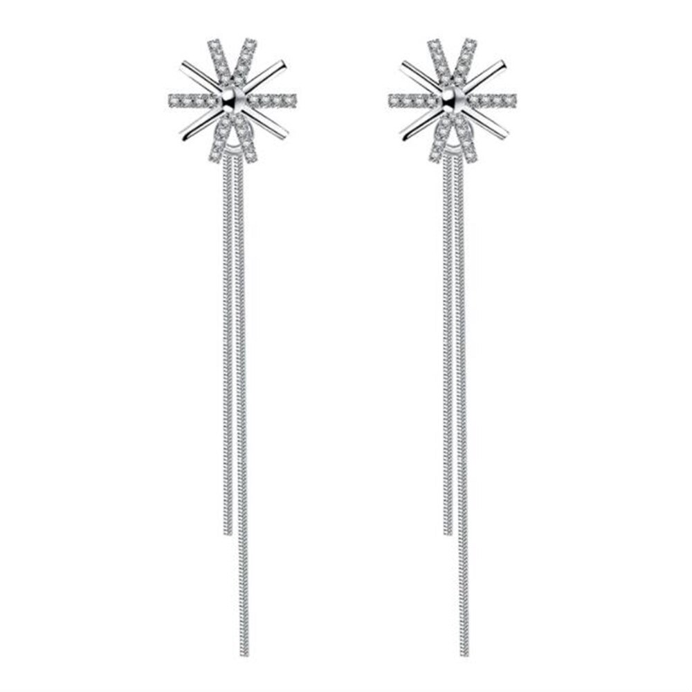 NEHZY 925 en argent sterling bijoux de femme rétro Long gland creux fleur exagéré Pop boucles d'oreilles