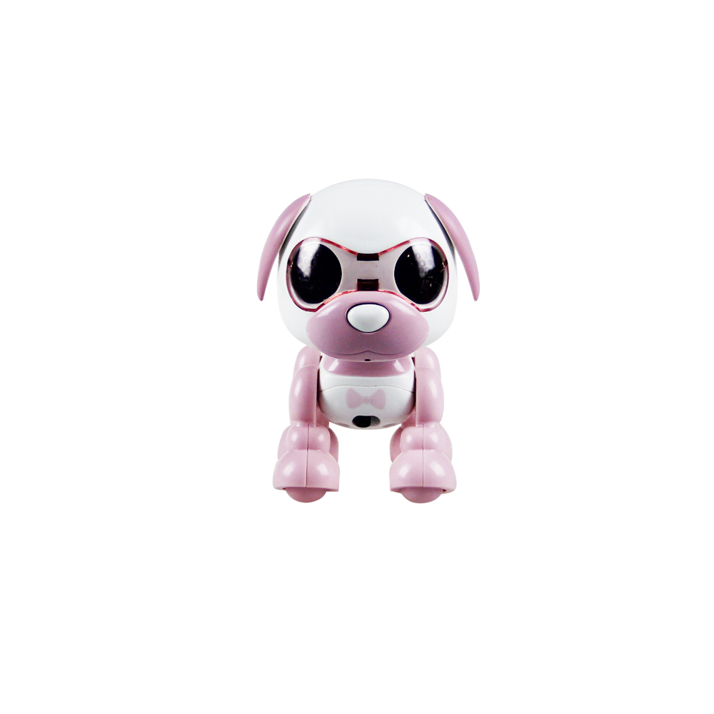 EBOYU Nette Clever Hund UInteractive Clever Welpen Roboter Hund Mit LED Augen Klang Aufnahme Singen Schlaf Nettes Spielzeug: Rosa