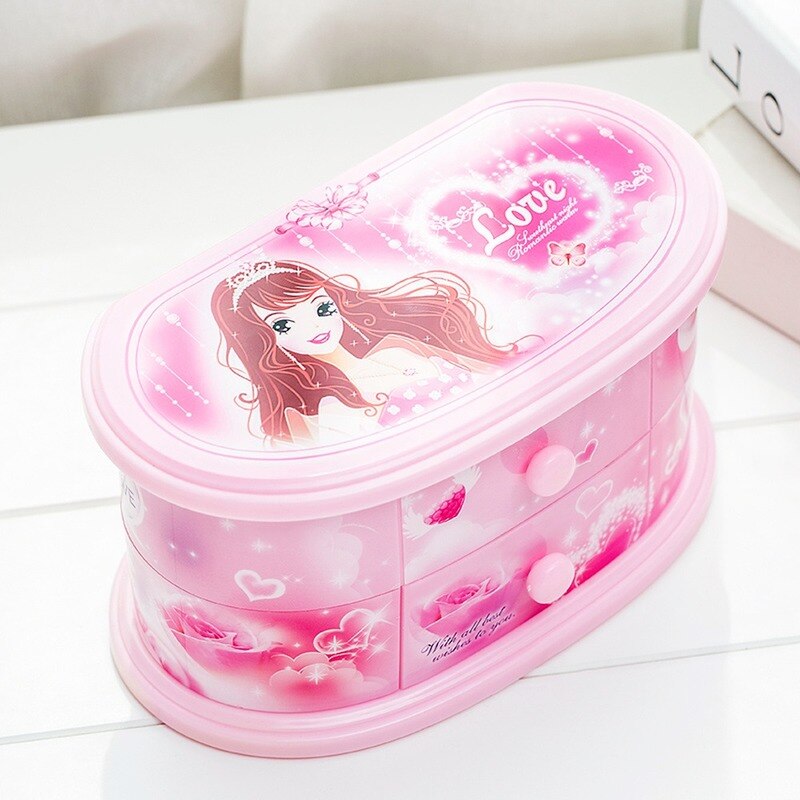 Rotating Ballerina Music Box To Send Girlfriend Birthday Music Boxs Plastic Jewelry Storage Box Birthday/Christmas GiftWF