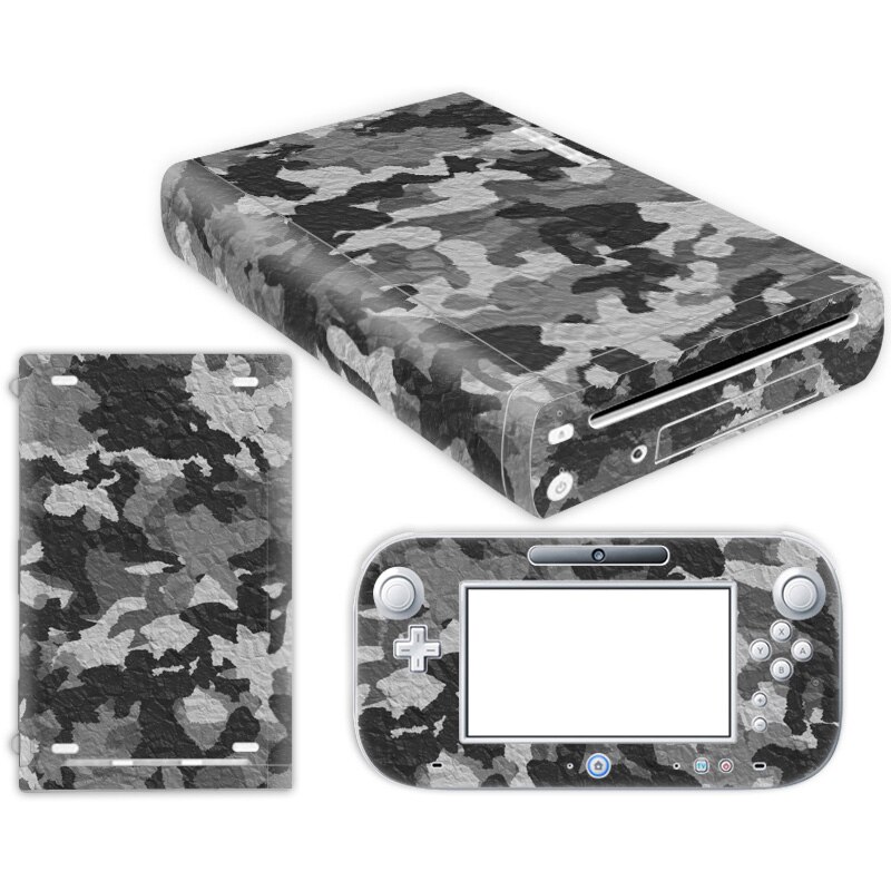 Pure and wood For W ii U Console Cover with Remotes Controller Skins For Nintend w ii u sticker for w ii u skin: TN-WiiU-0338