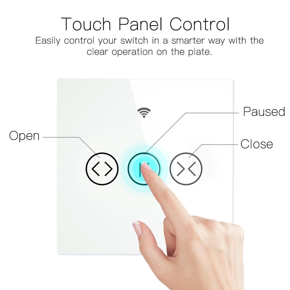 Tuya rf wifi smart touch gardin persienner rulleskodder switch smart life app fjernbetjening arbejde med alexa ekko google hjem