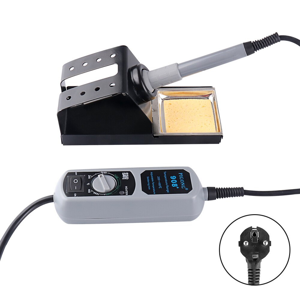 908+Digital Soldering Station Mini Portable Adjustable Electric soldering iron Welding tools kit set Welding Rework tool