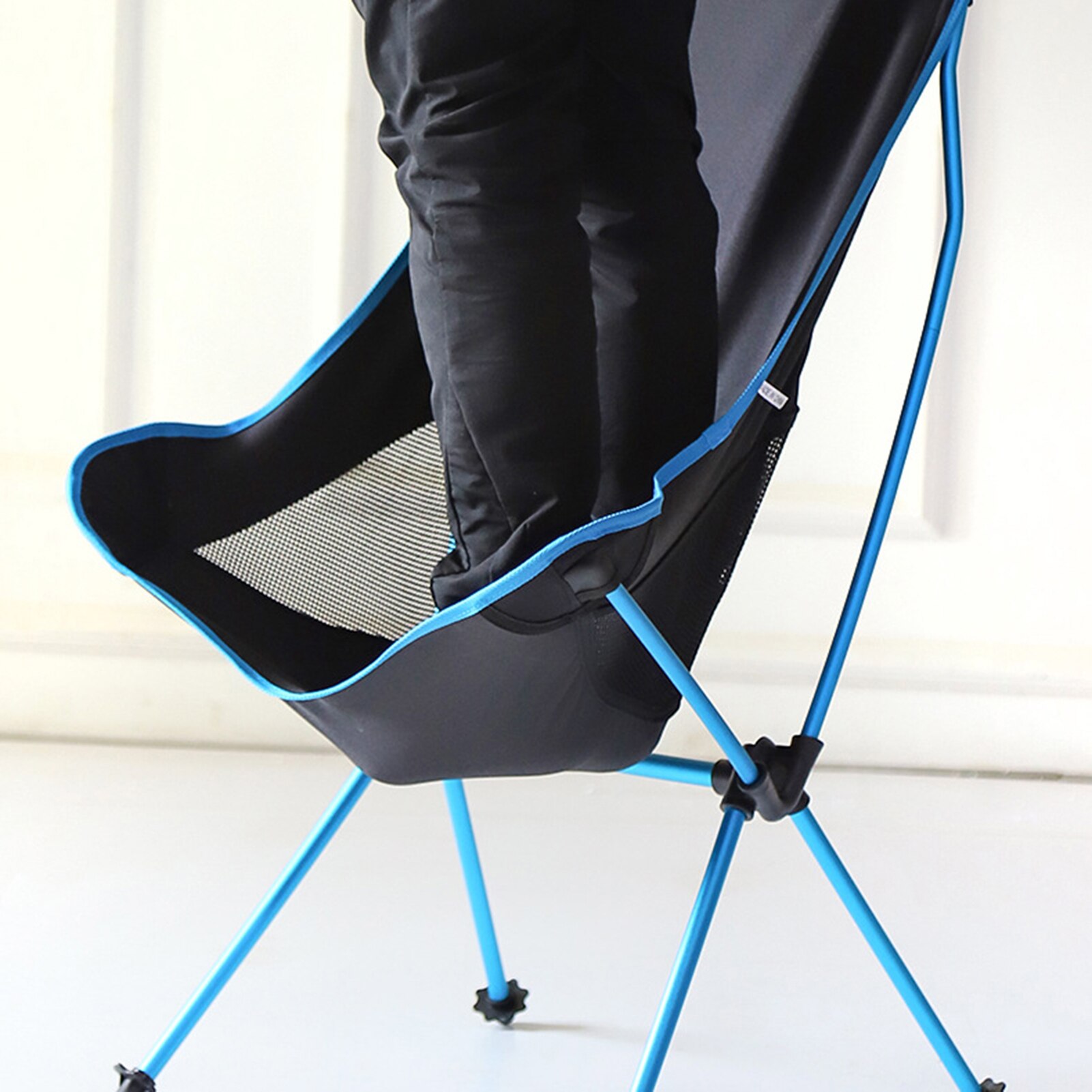 Outdoor Draagbare Klapstoel Vissen Camping Rugleuning Seat Tuinmeubelen