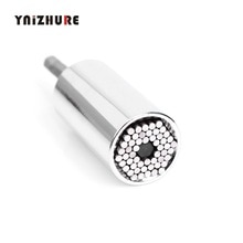 Universal Torque Wrench Set Socket Ratchet 7-19mm Multi-Function Magic Adjustable Power Drill Adapter Spanner Key Hand Tool