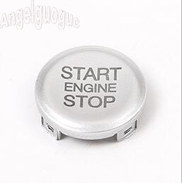 Voor Alfa Romeo Giulia Stelvio Auto Motor Start Stop Knop Keyless Systeem Cover Frame Trim Vervangen Ontsteking schakelaar: sliver button cover