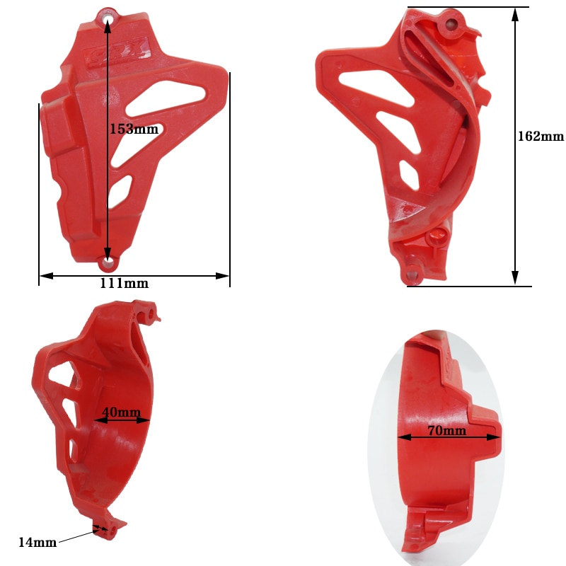 Protector de cubierta de piñón de motor pequeño para Zongshen ZS166FMM CB250D-G CQR KAYO T4, rendimiento de motocicleta todoterreno