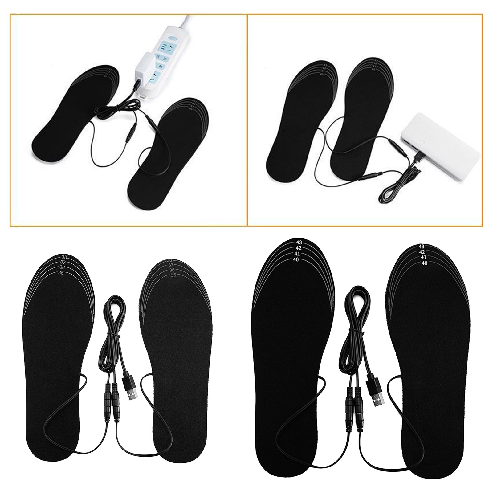 Heating Insole USB Insoles, Heated Insoles Thermal Soles Foot War... – Grandado