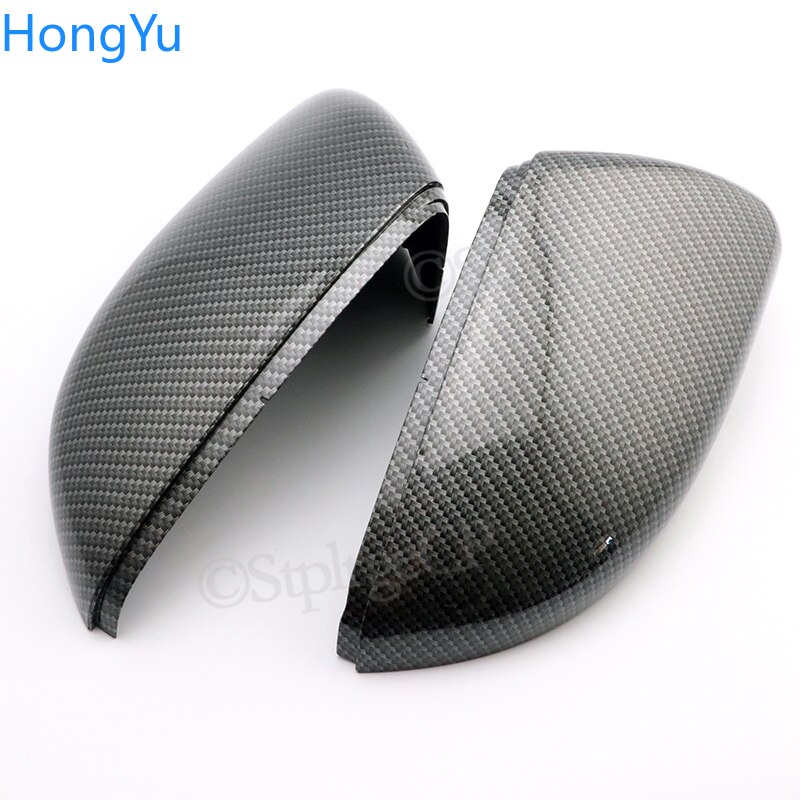 2 stk. sidespejl dæksler til vw golf 6 gti 6 golf 6 r mk6 r20 touran par vinge bakspejl cover cover cap cap sort