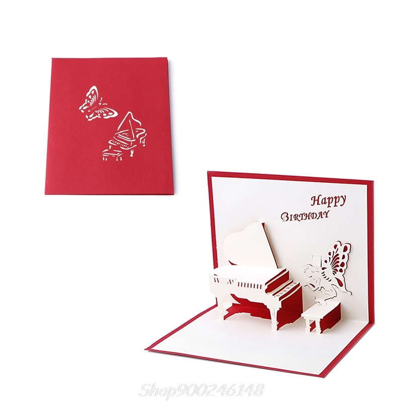 25 Styles 3D Pop UP Greeting Card Cat Box Animal Christmas Thanksgiving Birthday Handmade Jy16 20: 13