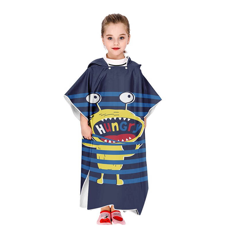 freundlicher Poncho Dinosaurier Bademantel Mit Kapuze freundlicher Bademäntel Mikrofaser Schlecht Kleid Tiere Für Jungen Mädchen Kleinkind Strand Schwimmen Handtücher: 02F