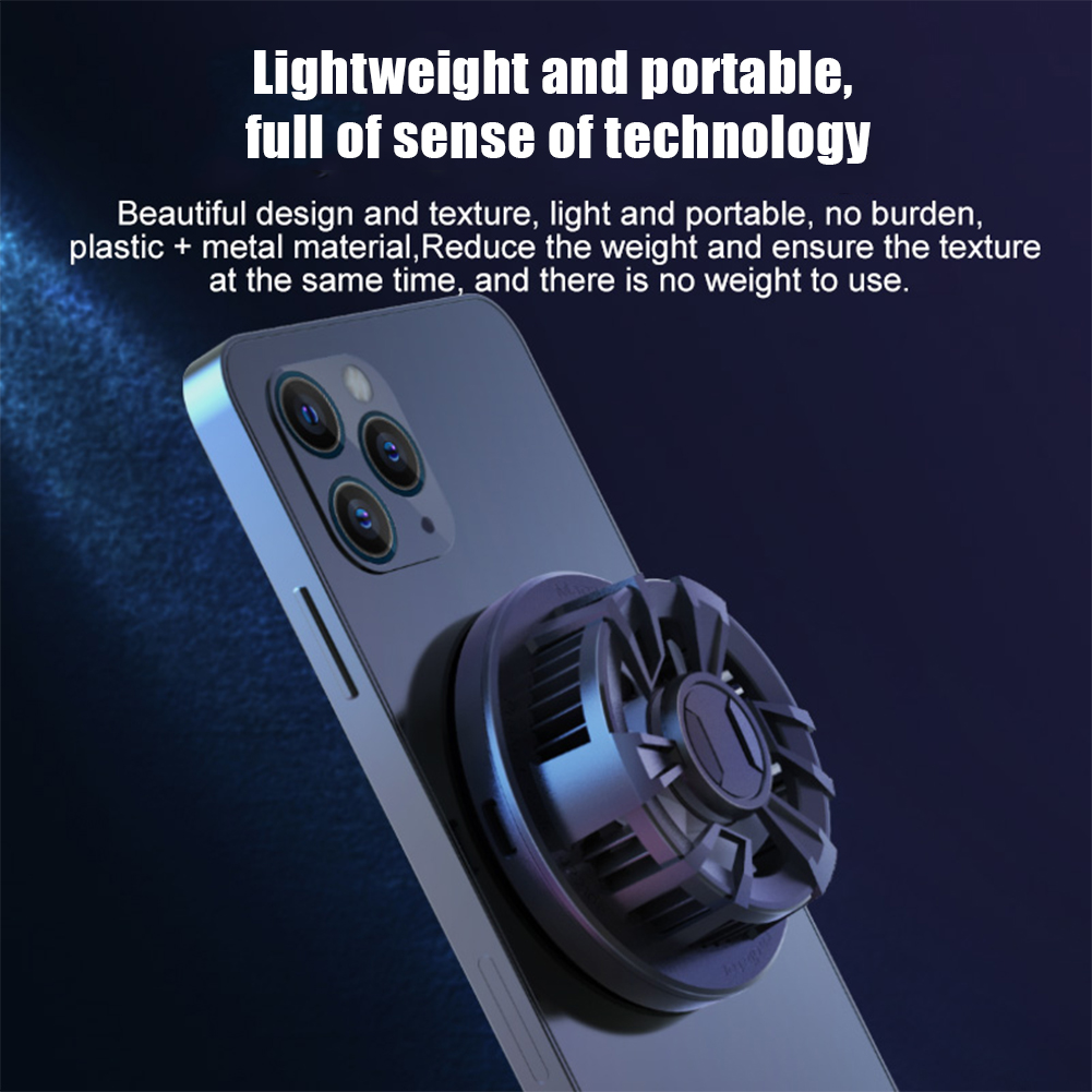 Draagbare Mobiele Telefoon Koelventilator Magnetische Halfgeleider Radiator Spel Mute Koellichaam Universele Voor Ios Android Telefoons Tabletten