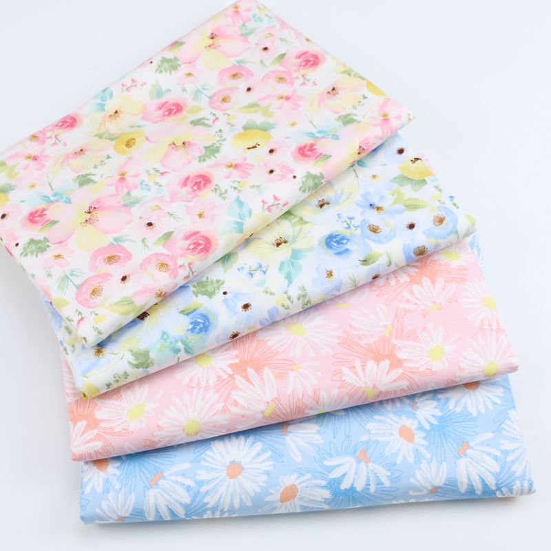 160cm * 50cm algodão tecido flor diy almofadas de cama travesseiro vestuário vestido artesanato tecido de retalhos handwork pano