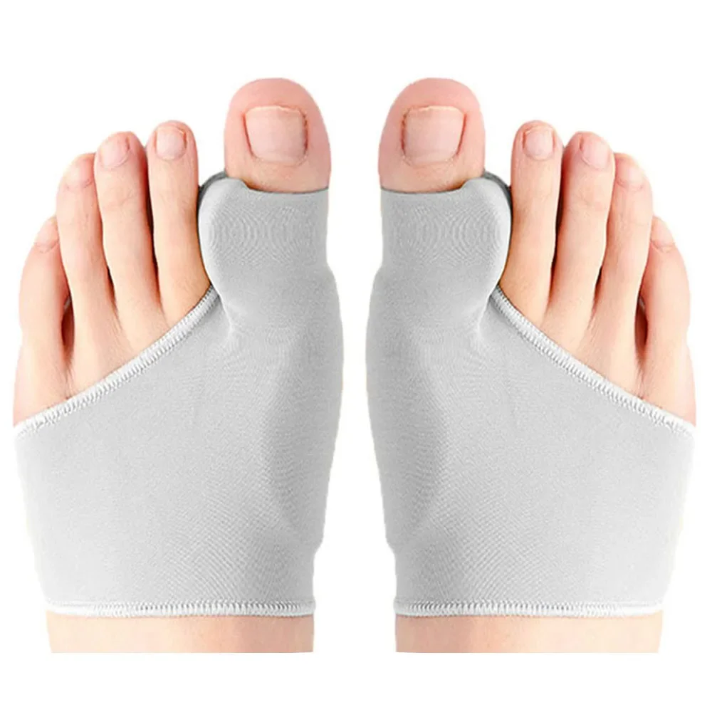2Pcs Toe Separator Füße Knochen Daumen Teller Hallux Valgus Bunion Corrector Orthesen Korrektur Pediküre Socke Haarglätter Werkzeuge: Dark Khaki
