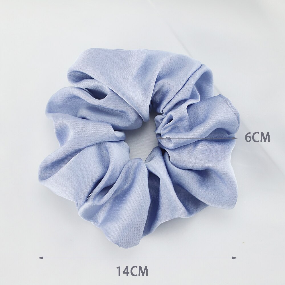 Chouchous en Satin de soie pour femmes et filles, élastique, en caoutchouc, solide, porte-queue de cheval, accessoires de cheveux, à la