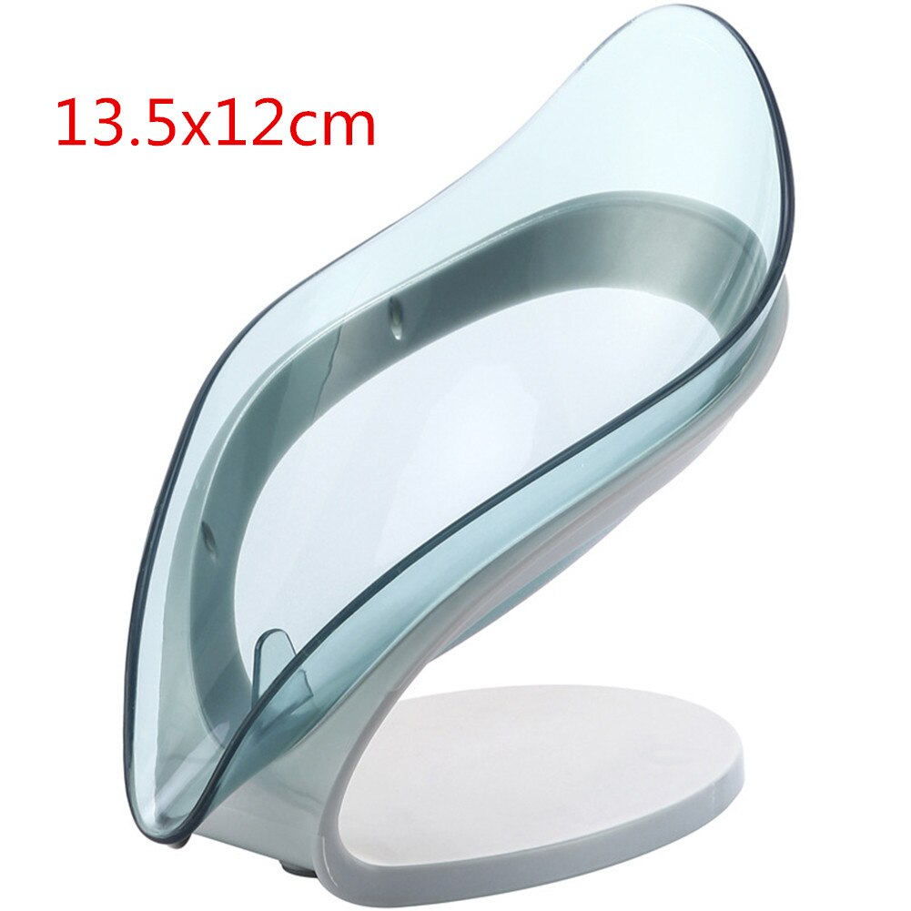 Leaf Shape Soap Box Drain Soap Holder Box Bathroom Shower Soap Holder Dish Storage Plate Tray Bathroom Supplies Bathroom Gadgets: A