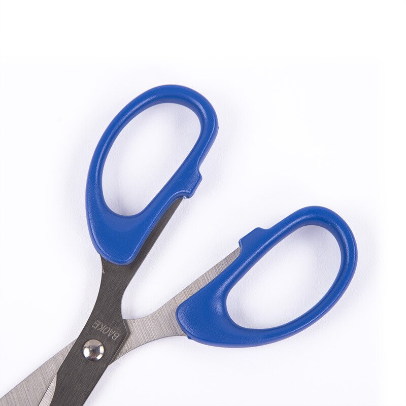 Tijeras de papelería para cortar papel, tijeras de acero inoxidable para el hogar, escuela, suministros de corte de oficina, herramienta de corte negro, azul y rojo