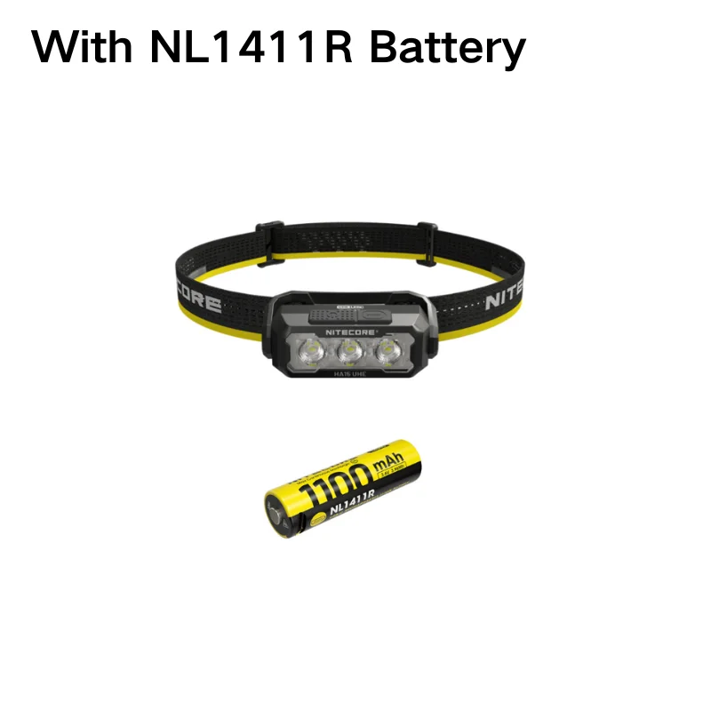 NITECORE HA15 UHE Headlamp 400Lumens 6*NiteLab UHE LEDs Include Battery For Camping, Hiking/Trekking: Warm White