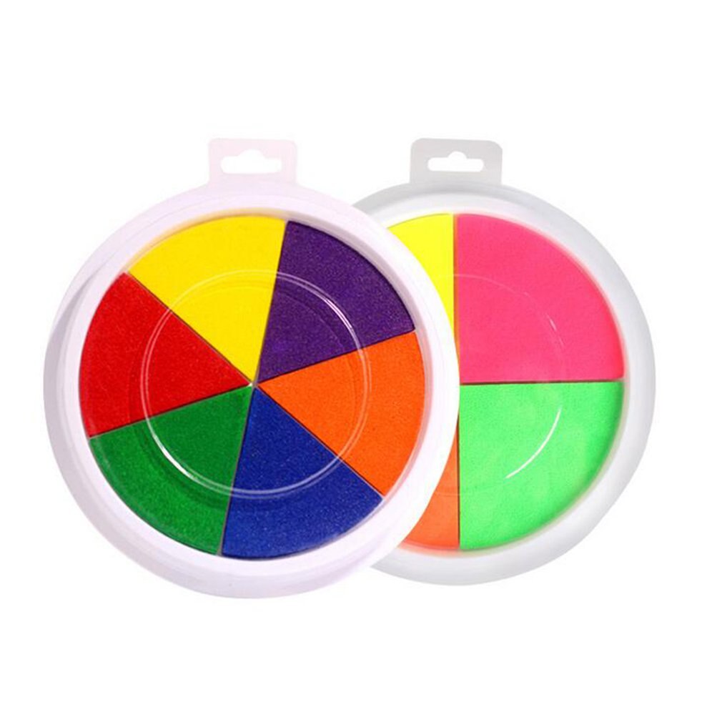 Fingermaling blæk mudder diy farve blæk pad børnehave palme blæk sikker giftfri børn finger maling