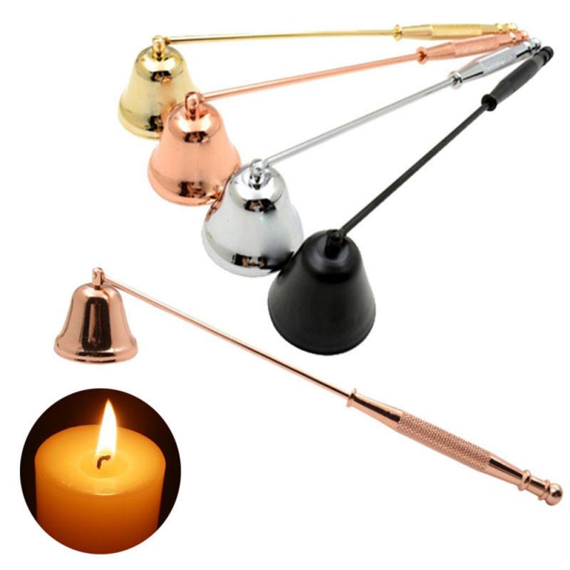 Candelabro de acero inoxidable sin humo para el hogar, Kit de herramientas de Apagado manual, accesorios para velas de Cocina