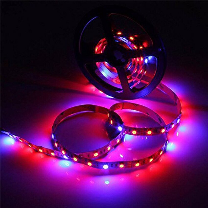 LED Plant Grow Lights 1M 2M 3M 4M 5M SMD 5050 DC12V Flexible LED Grow Strip Light for Greenhouse Hydroponics Plant Vegetable