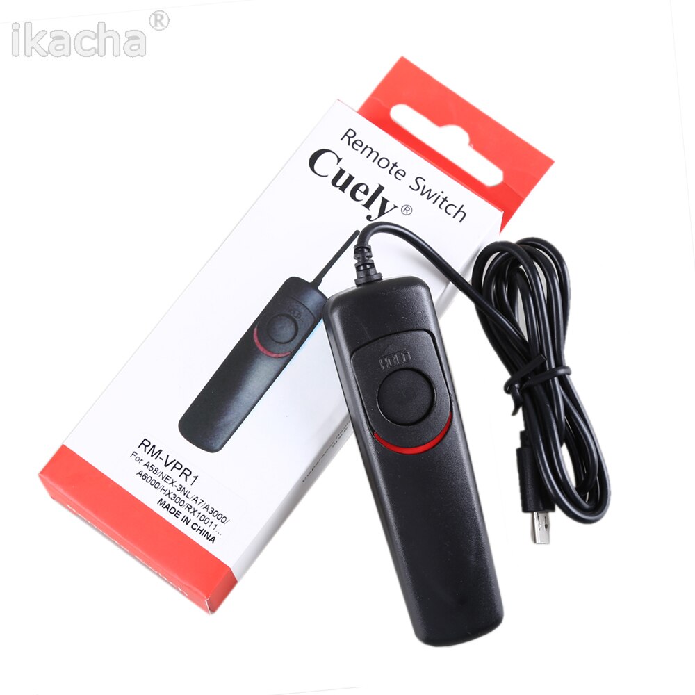 10pcs RM-VPR1 Wired Remote Shutter Release for Sony Alpha A7 A7R A7II A3000 A5000 A6000 SLT-A58 NEX-3NL DSC-HX300 Camera Switch