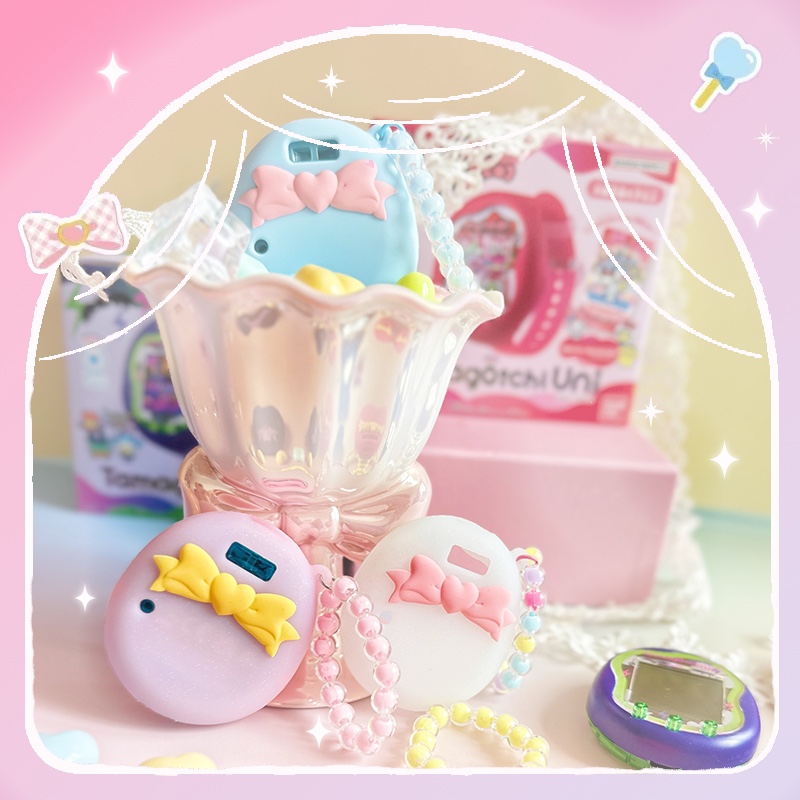 Tamagotchi Uni-funda protectora de silicona Kawaii, carcasa suave anticaída, accesorios bonitos de Tamagotchi, de cumpleaños