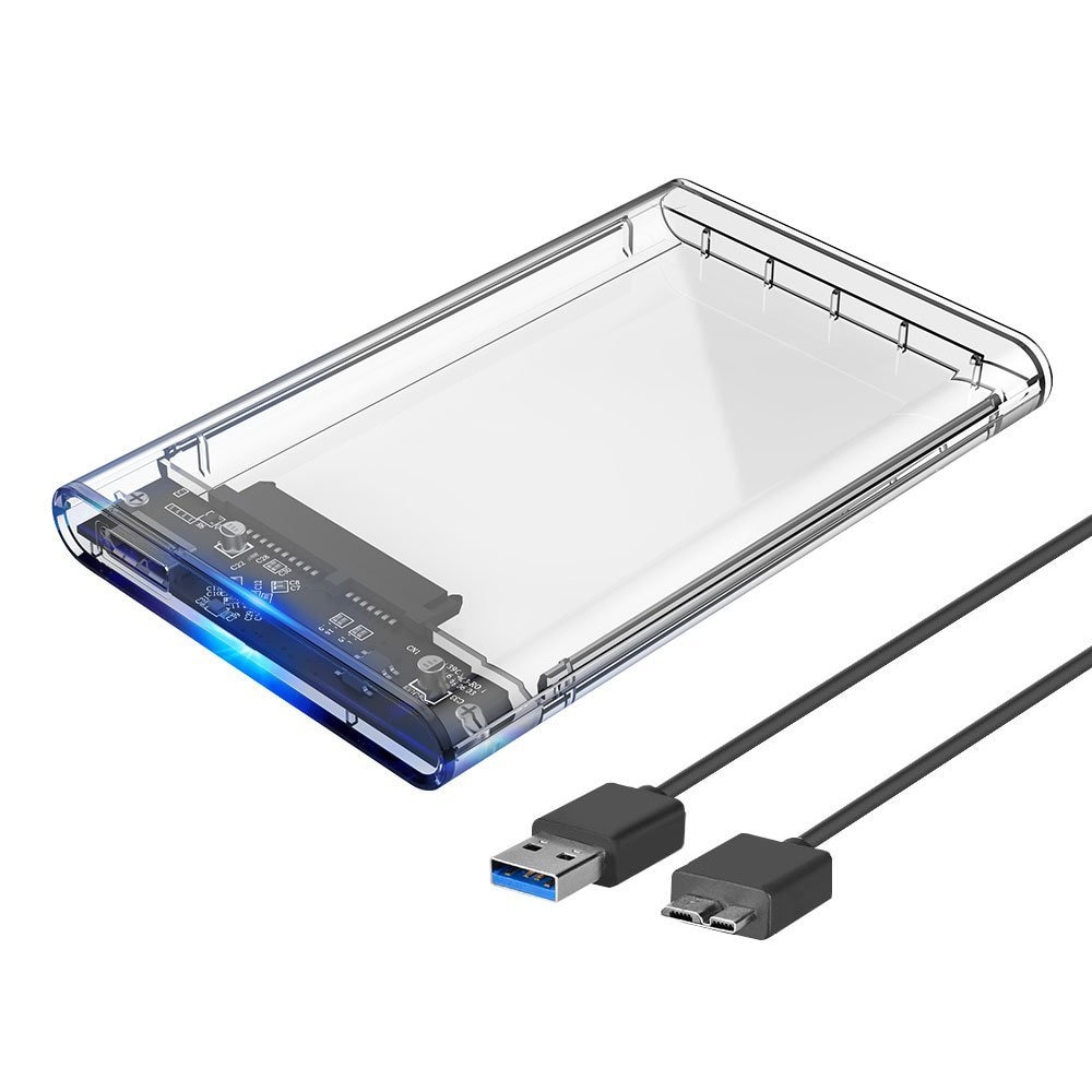 USB3.0 om SATA3.0 Externe Hard Drive Case Behuizing met Kabel voor 2.5inch HDD en SSD SATA Interface Gard Clear