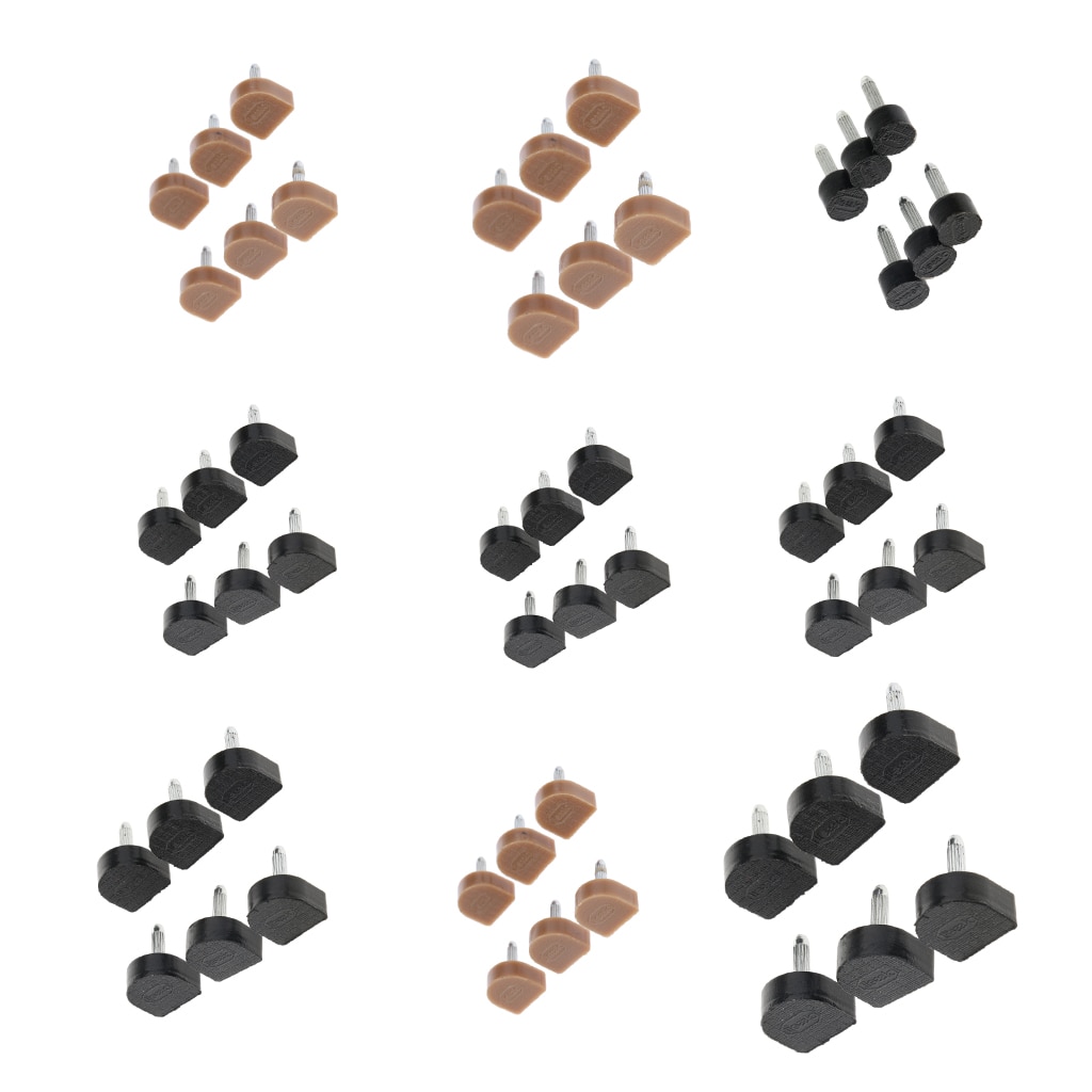 Embouts à talons hauts, fournitures de remplacement pour la réparation de chaussures, 6 pièces/paquet