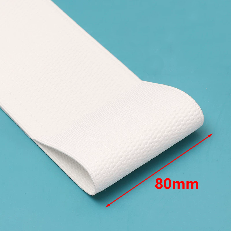 2/5M 25-100mm Schwarze Weiße Elastische Bänder Kleidung Bauch Näh-Gummiband Bekleidung Korsett Gürtel Dehnbares Band DIY-Material: Navajo-Weiß / 1 Millionen