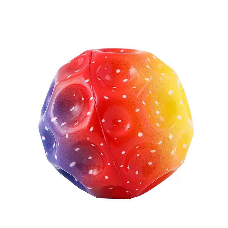 Bola quicando extrema alta com luz led bola espacial brilhante crianças brinquedos ao ar livre brinquedos fidget alívio do estresse buraco bola: Branco