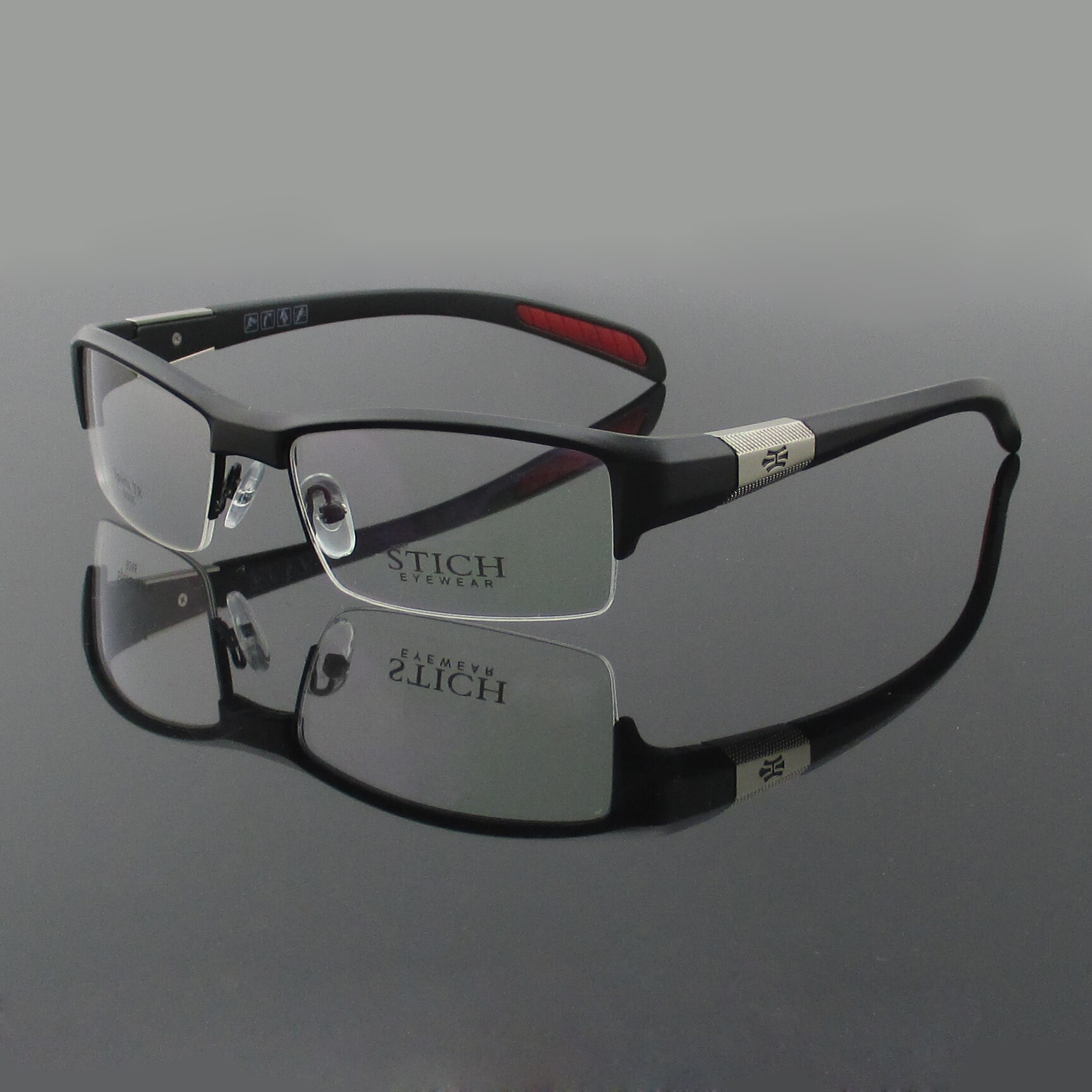Vazrobe Sport Glazen Frame Mannen TR90 Brillen Brillen Voor Recept Ultra Licht Mode Lenzenvloeistof Niet Overslaan Eyewear: matte black