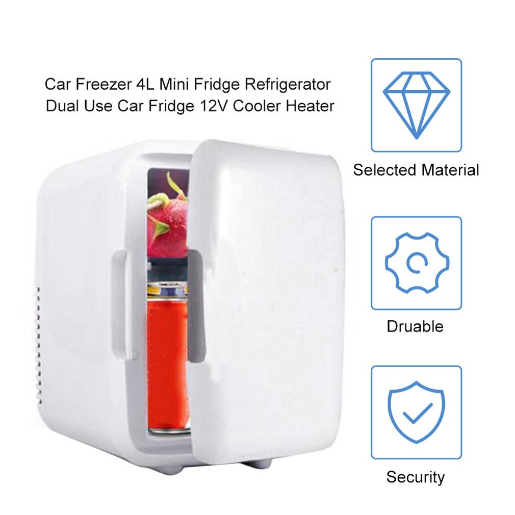 Refrigerador portátil para auto 4L Mini nevera refrigerador del coche de 12V 12V enfriador calentador de vehículo Universal a