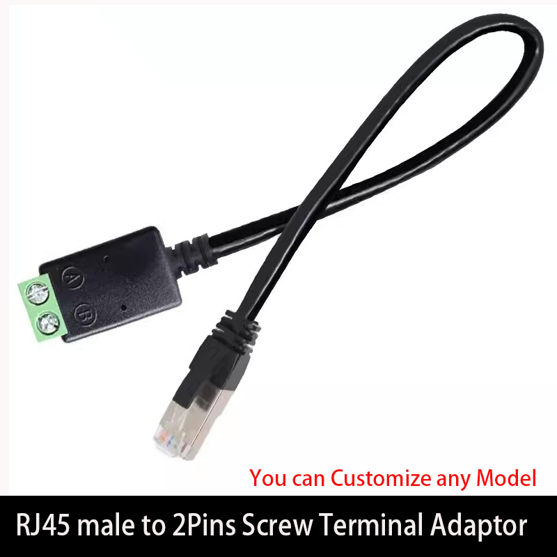 Rj45 zu 2 poliger 4 -poliger anschluss,  rs485 netzwerkkabel ,  rj45 stecker ,  rj45 stecker ,  zu 485 stecker-Splitter für cctv-dvr-verlängerungskabel