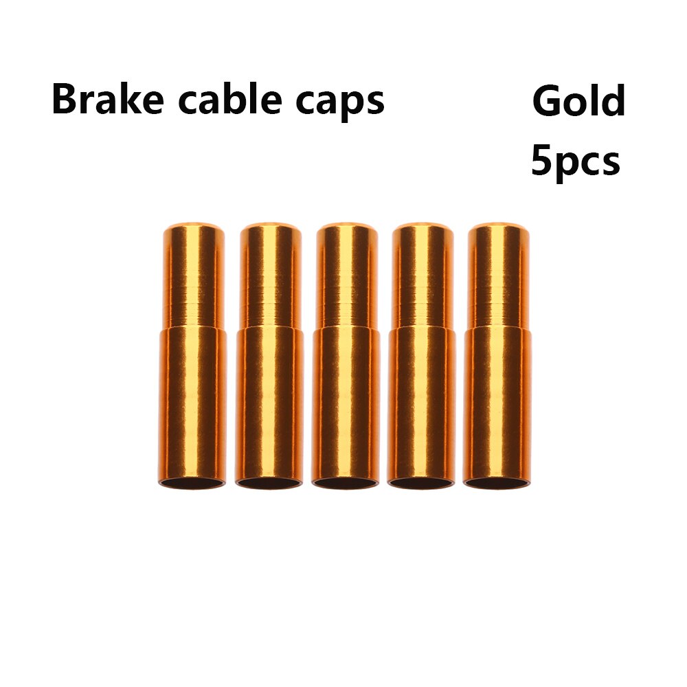 5/10 pièces 4 couleurs Aluminium frein/dérailleur changement de câble couverture vélo embout capuchon extérieur vtt vélo de route pièces de cyclisme accessoire: 08