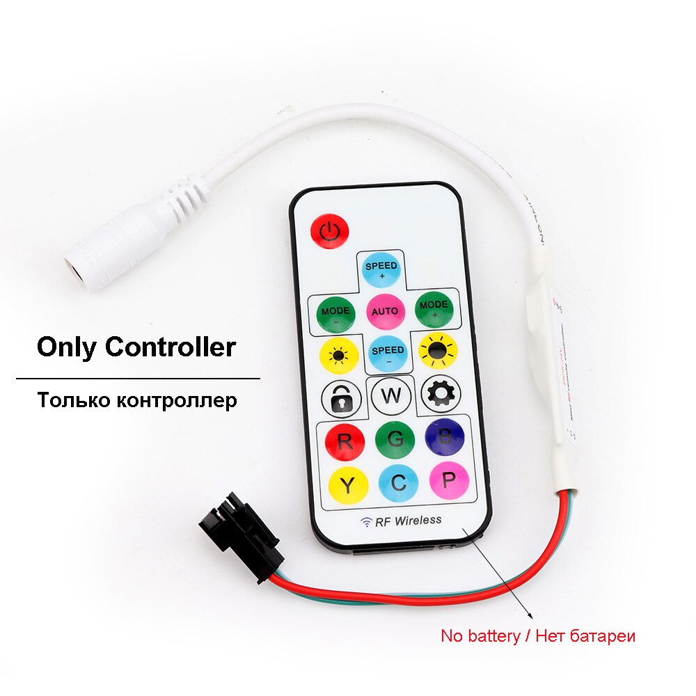 50-100PCS WS2812B Pre-Soldered LED Module Nodes 5V Addressable on Heatsink with 10CM Wire Built-in SMD5050 RGB Idividually: Only Controller