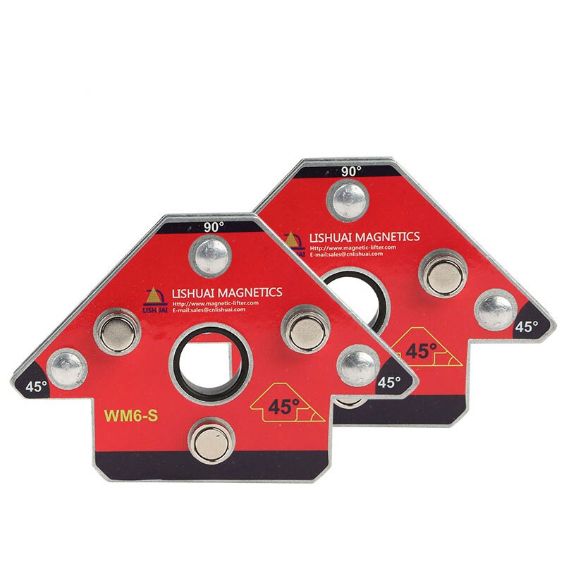 2Pcs Pijl Lassen Houder Magneet Voor Drie-Dimensionale 45 90 135 Graden Magnetische Klem Positionering Lassen Armatuur