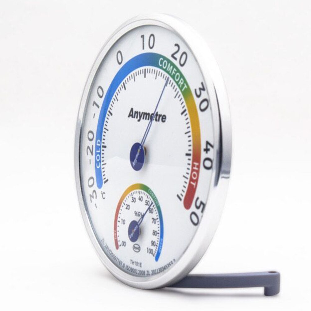 Weather Meter Gauge Pointer Display Multifunctional Portable ABS Thermometer Hygrometer Round Indoor Outdoor Office Wall Window