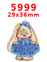 Pysseltillbehör seriefigur platt rygg plana hartser 30 stycken. pr -5997-6017: Pr -5999