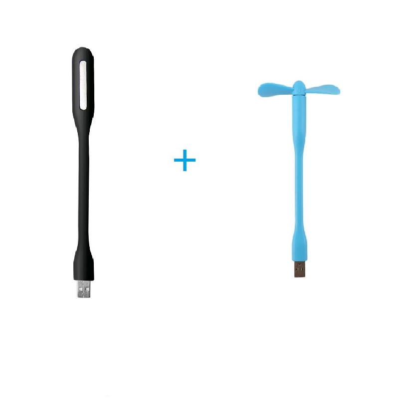 mini ventole USB ventilatore USB portatile e lampada a portato USB dispositivo di raffreddamento flessibile banca di alimentazione di raffreddamento per computer portatile ventilatore da tavolo per PC: blu