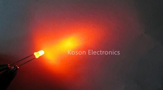 50 stks 3mm oranje LED oranje LED oranje lichtgevende diode