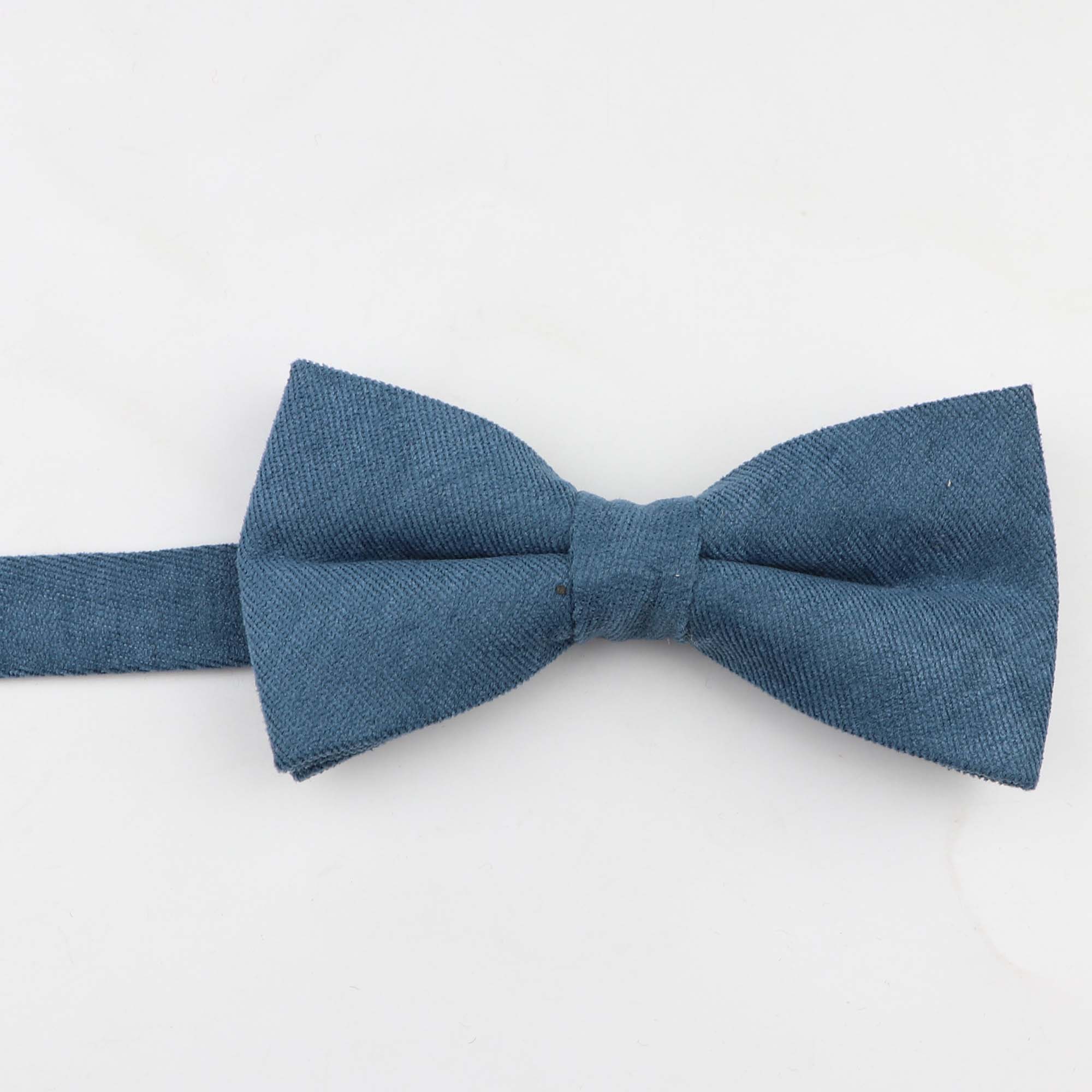 Nœud papillon en microdaim doux pour homme, couleur unie, Flexible, lisse, mat, motif décoratif, en coton: 1