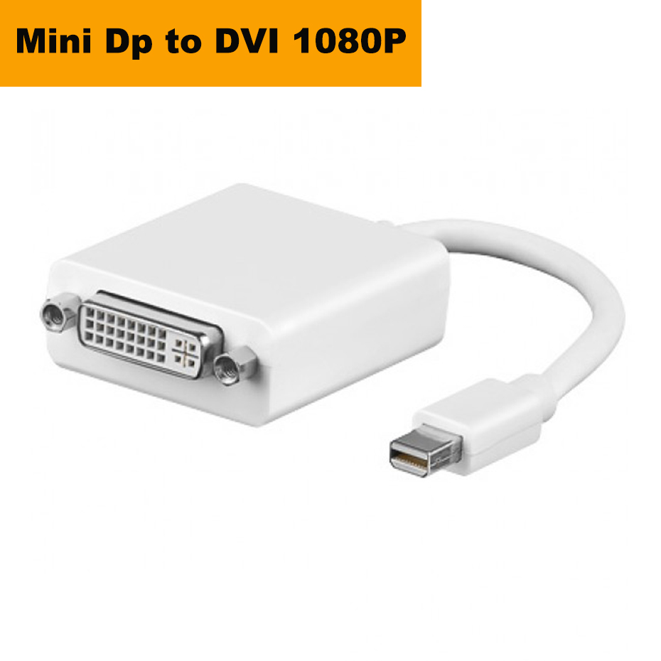 Thunderbolt 2 Mini DP a 4K HDMI VGA Cable adaptador 1080P MDP a Displayport HDMI VGA DVI adaptador convertidor para apple macbook pro: Blanco
