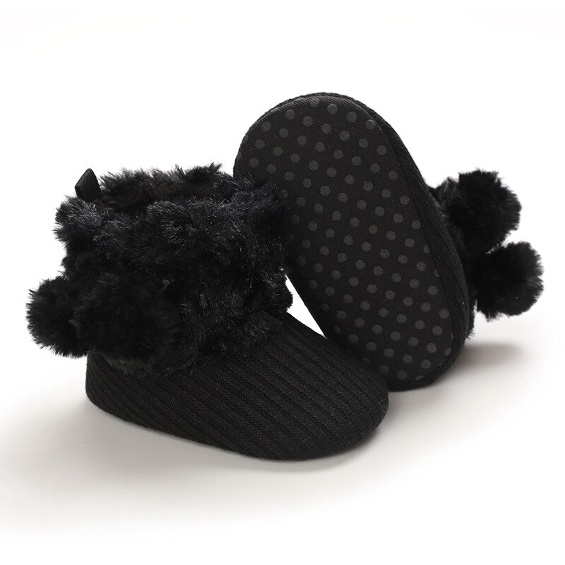 Baby Eerst Wandelaars Baby Peuter Winter Warme Zachte Gebreide Pluche Laarzen Meisje Jongen Sneeuw Laarsjes Crib Warme Schoenen 0-18M