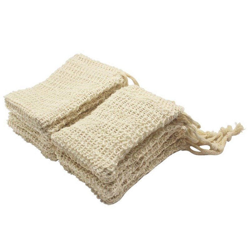 30 pakke naturlig sisal sæbe pose eksfolierende sæbe opbevaringspose holder